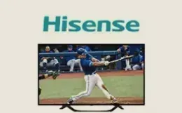 Téléviseur Hisense pendant un match